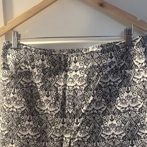 Black and White Patterned Skirt by Chico’s